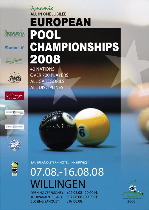 Poolbillard Europameisterschaft 2008 in Willingen